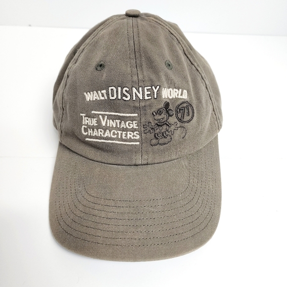DISNEY PARKS WALT DISNEY WORLD TRUE VINTAGE CHARCTERS CAP - Picture 1 of 15